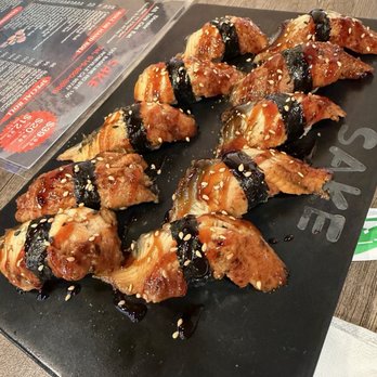 Sake - Eel nigiri - Sushi Bars Near Me - Roseville, California Sake - Eel nigiri - Sushi Bars Near Me - Roseville, California