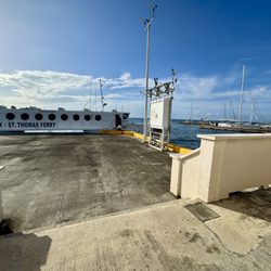 QE IV Ferry - Ferry docked in Christiansted.