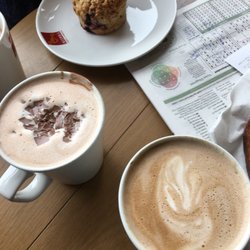 Insomnia Coffee Shop - Hot chocolate, Mocha Latte, scone  and Banana Bread