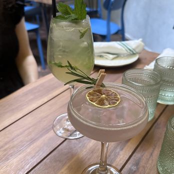 La Piovra - hugo spritz and the amethyst spritz - Mediterranean Near Me - New York, New York La Piovra - hugo spritz and the amethyst spritz - Mediterranean Near Me - New York, New York