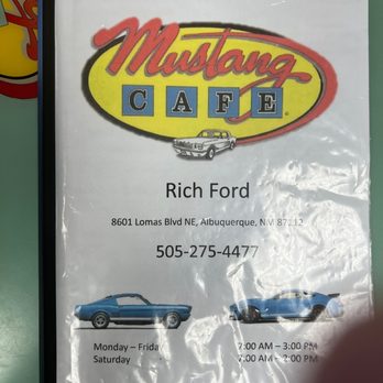Mustang Cafe - the price of the car - Cafes Near Me - Albuquerque, New Mexico