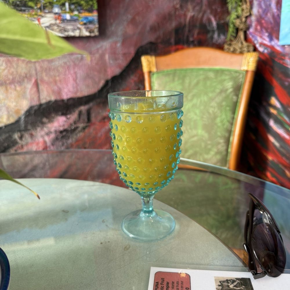 Pele's Kitchen - Mango ginger juice - Breakfast & Brunch Near Me - Pahoa, Hawaii Pele's Kitchen - Mango ginger juice - Breakfast & Brunch Near Me - Pahoa, Hawaii