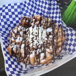 Funnel Cake Queen - The chocolate funnel cake.