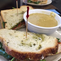 The Rosemary turkey sandwich is delish!! And the panini's are good too. I love their mushroom soup and garden asparagus! The Rosemary turkey sandwich is delish!! And the panini's are good too. I love their mushroom soup and garden asparagus!