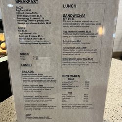 Fireside Cafe - Hot beverages are also available cold.  The price is what you pay (tax already included)