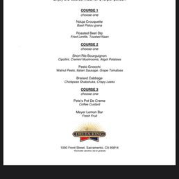 Dine downtown menu Dine downtown menu