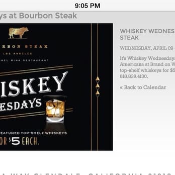 Bourbon Steak - Misleading advertising. - Steakhouses Near Me - Glendale, California