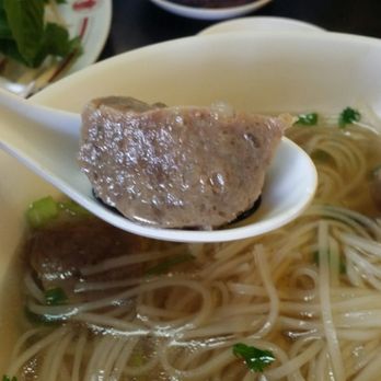 Pho 79 Restaurant - Size of the Bo vien. Bigger than the soup spoon. - Vietnamese Near Me - Westminster, California Pho 79 Restaurant - Size of the Bo vien. Bigger than the soup spoon. - Vietnamese Near Me - Westminster, California