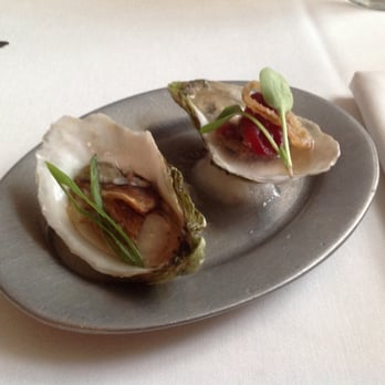 Bolete Restaurant - Oysters done two ways.  A great start to an absolutely fantastic and well presented dining experience. - New American Near Me - Bethlehem, Pennsylvania