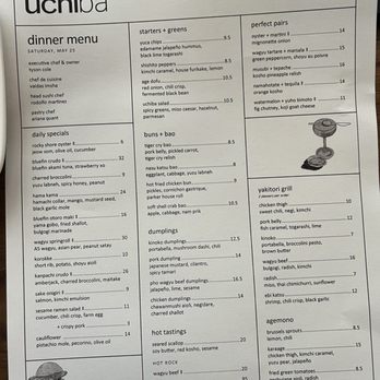 Uchibā Austin - Menu - Cocktail Bars Near Me - Austin, Texas