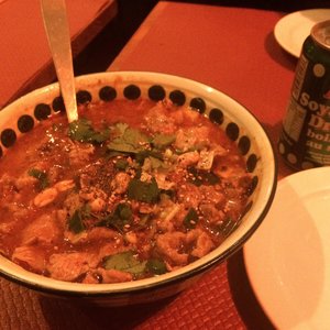 Photo de Deux Fois Plus de Piment - Paris, France. Soupe bœuf niveau 2 !