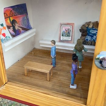 Huckleberry House - Free Little Art Gallery outside of restaurant - Comfort Food Near Me - Bismarck, North Dakota