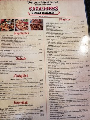 Menu photo 4 Cazadores Mexican Restaurant Somers Point, NJ