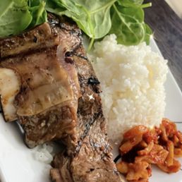 Big bone Kalbi and daikon Kim chee