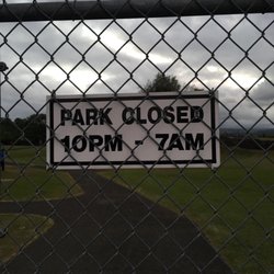 University Heights Park - Park closed at night