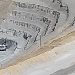 Current part of the pit being mined
