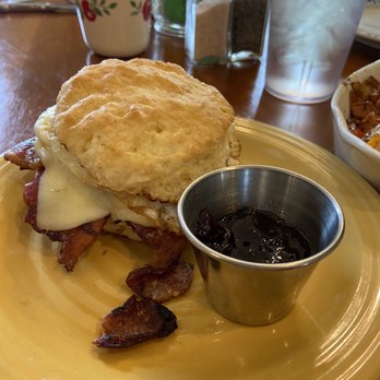 Triple Nickel Diner - Breakfast Sandwich on a Biscuit - Breakfast & Brunch Near Me - Chesterhill, Ohio Triple Nickel Diner - Breakfast Sandwich on a Biscuit - Breakfast & Brunch Near Me - Chesterhill, Ohio