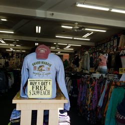 Moose Tracks - Inside with all the shirts and stuff....