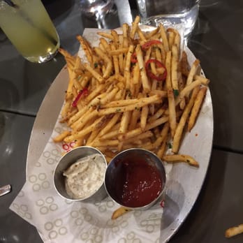 Mamnoon - Harras Frites, smoked chili dusted French Fries - Lebanese Near Me - Seattle, Washington Mamnoon - Harras Frites, smoked chili dusted French Fries - Lebanese Near Me - Seattle, Washington