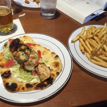 Kapnos Taverna - Chicken Gyro and a side of fries. - Greek Near Me - Arlington, Virginia Kapnos Taverna - Chicken Gyro and a side of fries. - Greek Near Me - Arlington, Virginia