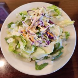 Salad with their house made dressing