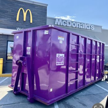 Ron's Rolloffs - Next time you get a Mac attack, call for the purple boxes! We offer large 30,40 and 50 yard rolloff dumpsters. Call for a quote 402-450-3495 - Dumpster Rental Near Me - Raymond, Nebraska Ron's Rolloffs - Next time you get a Mac attack, call for the purple boxes! We offer large 30,40 and 50 yard rolloff dumpsters. Call for a quote 402-450-3495 - Dumpster Rental Near Me - Raymond, Nebraska