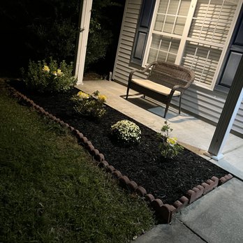 Los hermanos maintenance - a front yard at night - Lawn Services Near Me Los hermanos maintenance - a front yard at night - Lawn Services Near Me