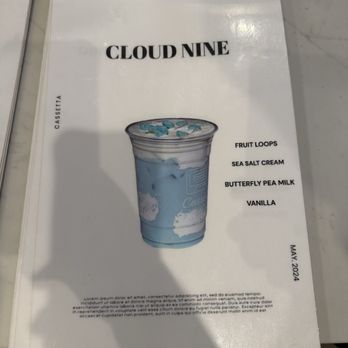 Cassetta - Cloud Nine - Coffee & Tea Near Me - Beverly Hills, California