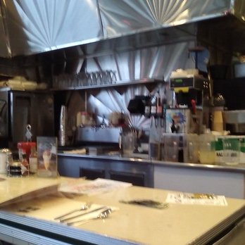 Mel's Drive-In - counter seating with the kitchen being in the back. - Diners Near Me - Sherman Oaks, California