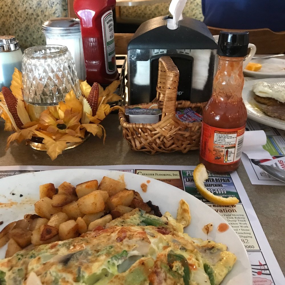 White Stone Cafe - Veggie omelette is loaded with good vegetables. - American Near Me - Ghent, New York White Stone Cafe - Veggie omelette is loaded with good vegetables. - American Near Me - Ghent, New York