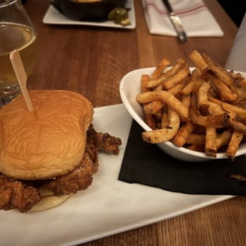The Slow Rhode - Spicy chicken sandwich with fries - Southern Near Me - Providence, Rhode Island The Slow Rhode - Spicy chicken sandwich with fries - Southern Near Me - Providence, Rhode Island