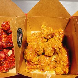 The Cheeky Chicken - You can do boneless or chicken wings.