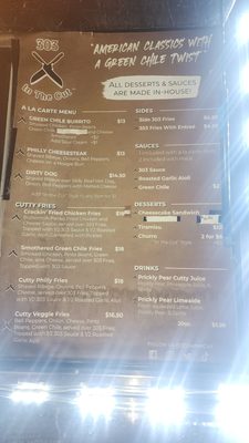 Menu photo 6 303 In the Cut Las Vegas, NV