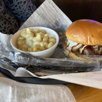 Mavericks Hangar Bar & Grill - Pulled pork sandwich. Very good - New American Near Me - Satellite Beach, Florida Mavericks Hangar Bar & Grill - Pulled pork sandwich. Very good - New American Near Me - Satellite Beach, Florida