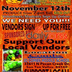 San Tan Valley Farmers Market & Bazaar - This is where we will be Nov 12th!