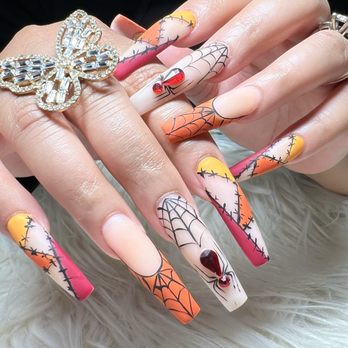 Escape Nails & Day Spa - Nail design I love it. Halloween theme Kaitlyn is the best. - Nail Salons Near Me - Gainesville, Virginia Escape Nails & Day Spa - Nail design I love it. Halloween theme Kaitlyn is the best. - Nail Salons Near Me - Gainesville, Virginia