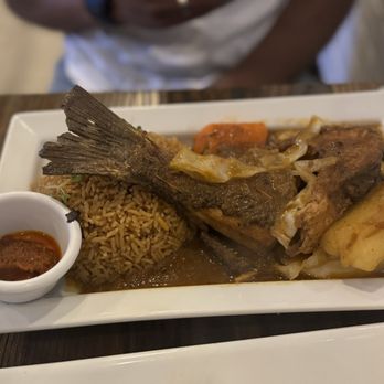 Azara Kitchen - Jollof Rice With Fish (Branzino) - African Near Me - New York, New York