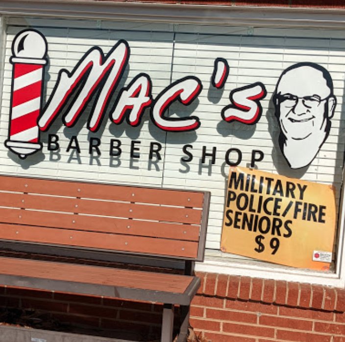 Mac's Barber Shop Logo