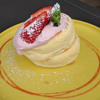 Burnt Crumbs - Strawberry souffle pancake $12 - New American Near Me - Irvine, California Burnt Crumbs - Strawberry souffle pancake $12 - New American Near Me - Irvine, California