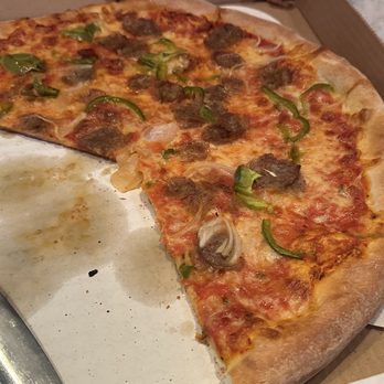 Bronx House Pizza - Large build your own New York style pizza with sausage, pepper, and onions. Delivered cold. - Italian Near Me - Palm Coast, Florida Bronx House Pizza - Large build your own New York style pizza with sausage, pepper, and onions. Delivered cold. - Italian Near Me - Palm Coast, Florida
