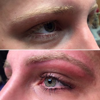 Brows By Natalie - Eyelash tint and brow wax side view. It opens up the eye so much! - Waxing Near Me - Bentonville, Arkansas