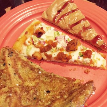 Goofy's Kitchen - Peanut Butter and Buffalo Chicken Pizzas, also a French Toast. - American Near Me - Anaheim, California