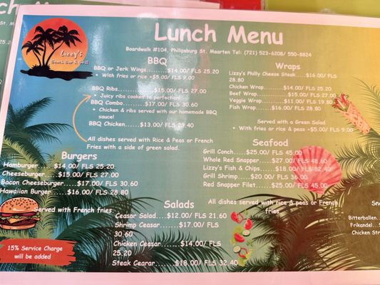 Menu photo 1 Lizzy's Beach Bar Phillipsburg, NJ Menu photo 1 Lizzy's Beach Bar Phillipsburg, NJ