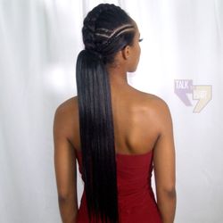 An'Tyrice Salon & Spa - Low braided ponytail