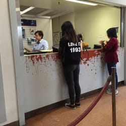 US Post Office - The line is here.