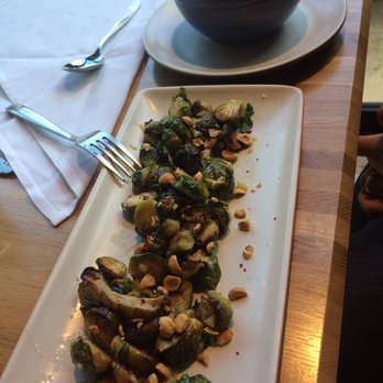True Food Kitchen - Roasted Brussels sprouts and green curry cauliflower soup - Vegetarian Near Me - Pasadena, California True Food Kitchen - Roasted Brussels sprouts and green curry cauliflower soup - Vegetarian Near Me - Pasadena, California