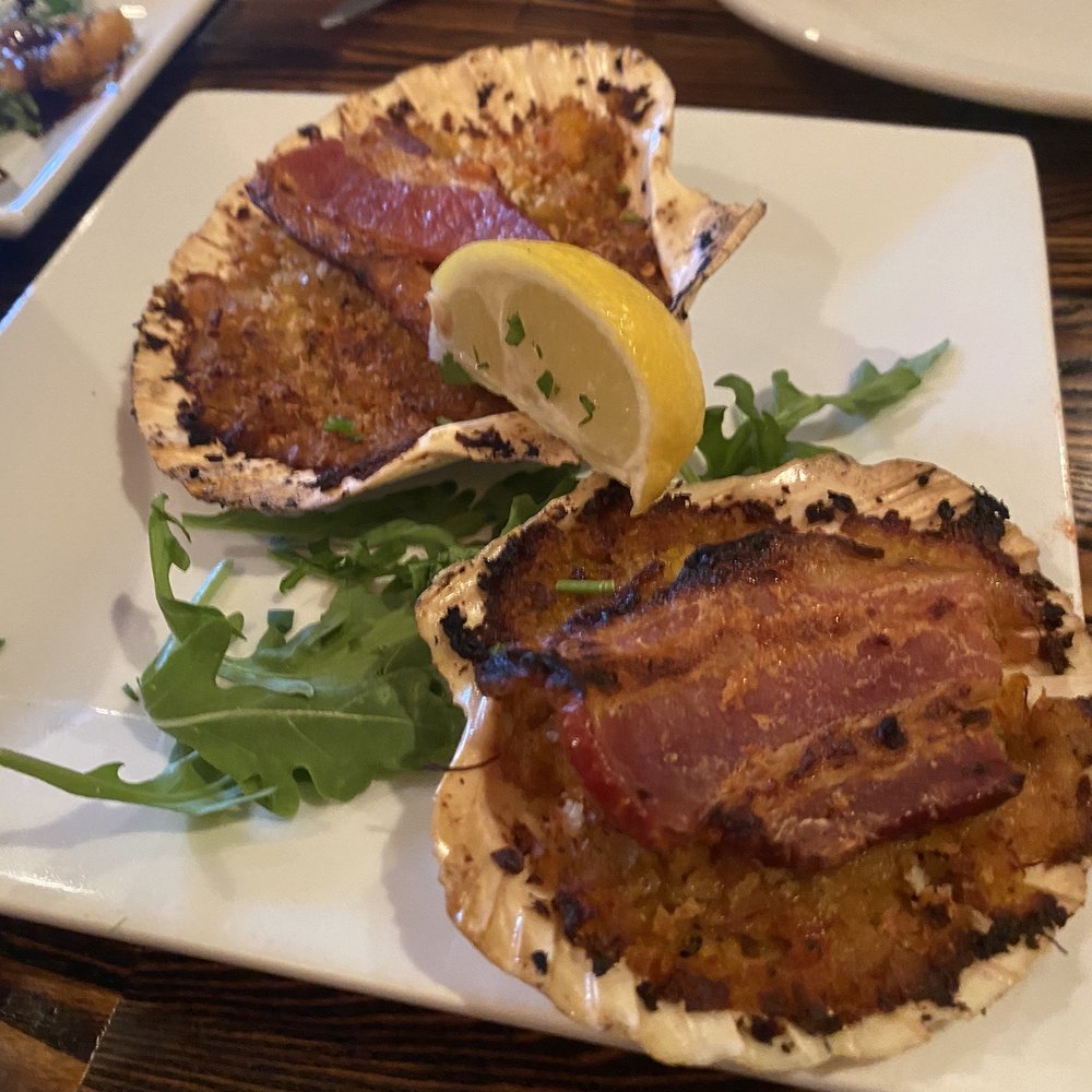 Basque Tapas Bar - Vieras rellanas ( stuffed scallops) - Tapas Bars Near Me - Piermont, New York Basque Tapas Bar - Vieras rellanas ( stuffed scallops) - Tapas Bars Near Me - Piermont, New York