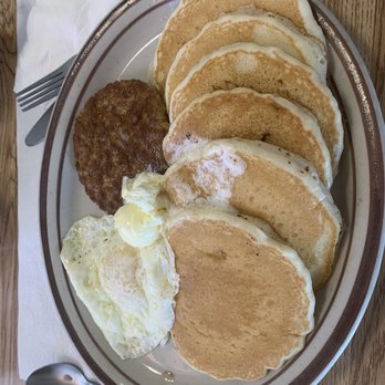 Grandpa's Kitchen - Grandpaw's special - 6 cakes, sausage and an egg. - Breakfast & Brunch Near Me - Kingman, Arizona