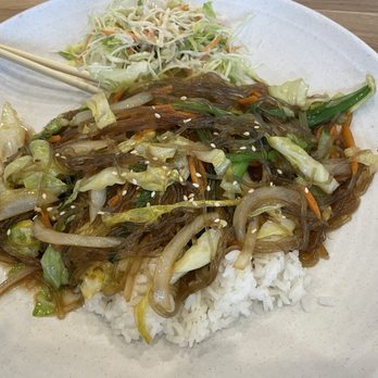 Pho Box - J5. Veggie Japchae and added a katsu chicken to it - Vietnamese Near Me - Renton, Washington Pho Box - J5. Veggie Japchae and added a katsu chicken to it - Vietnamese Near Me - Renton, Washington