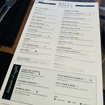 MATT AND TONY’S ALL DAY KITCHEN BAR - Updated October 2024 - 1600 ...